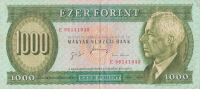 1000 форинтов 1986 года. Венгрия. р176c