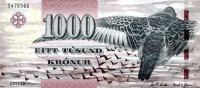 1000 крон 2011 года. Фарерские острова. р33
