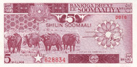 5 шиллингов 1987 года. Сомали. р31с