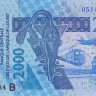 2000 франков 2005 года. Бенин. р216Bc
