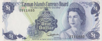 Банкнота 1 доллар 1974 года. Каймановы острова. р5е