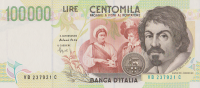 100000 лир 1994 года. Италия. р117а