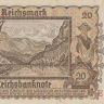 20 рейхсмарок 1939 года. Германия. р185(1)