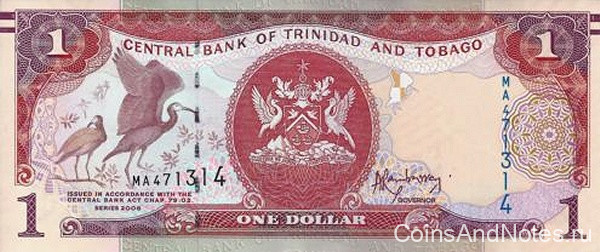 1 доллар 2006 года. Тринидад и Тобаго. р46А