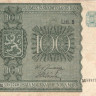 100 марок 1945 года. Финляндия. р88(7)