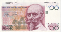 100 франков 1978-1981 годов. Бельгия. р140а(1)
