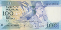 Банкнота 100 эскудо 24.11.1988 года. Португалия. р179f(3)