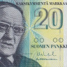 20 марок 1993 года. Финляндия. р122(10)