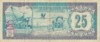 Банкнота 25 гульденов 14.07.1979 года. Антильские острова. р17