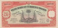 20 шиллингов 1946 года. Британская Западная Африка. р8b