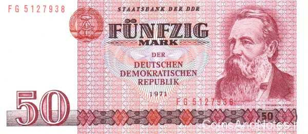 50 марок 1971 года. ГДР. р30b