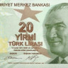 20 лир 1970(2009) года. Турция. р224b