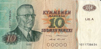 10 марок 1980 года. Финляндия. р112а(12)