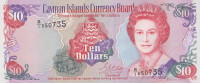 Банкнота 10 долларов 1996 года. Каймановы острова. р18