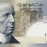 5 долларов 2008 года. Канада. р101Ab