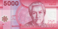 5000 песо 2009 года. Чили. р163а