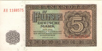 5 марок 1948 года. ГДР. р11b