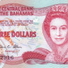 3 доллара 1984 года. Багамские острова. р44
