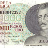 1000 песо 1979 года. Колумбия. р421