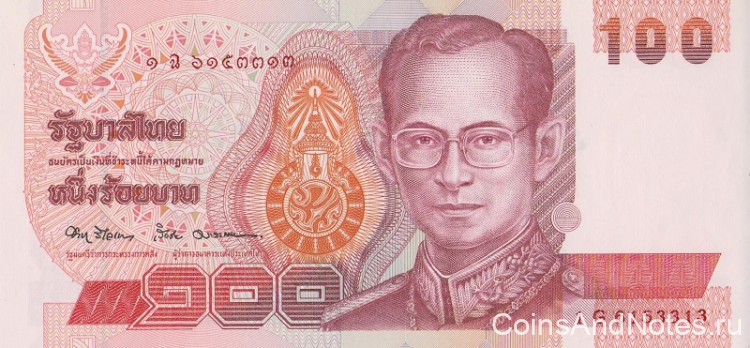 100 бат 1994 года. Тайланд. р97(4)