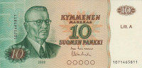 10 марок 1980 года. Финляндия. р112а(27)