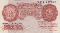 10 шиллингов 1948-1960 годов. Великобритания. р368b