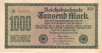 1000 марок 1922 года. Германия. p76f