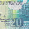 20 марок 1993 года. Финляндия. р122(7)
