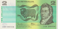 Банкнота 2 доллара 1974-1985 годов. Австралия. р43е