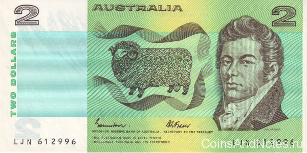 2 доллара 1974-1985 годов. Австралия. р43e