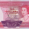 10 долларов 1977 года. Соломоновы острова. р7а