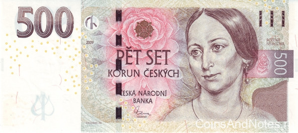 500 крон 2009 года. Чехия. р24