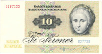 10 крон 1977 года. Дания. р48g(2)