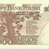 1 000 000 злотых 16.11.1993 года. Польша. р162