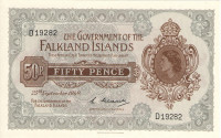 50 пенсов 1969 года. Фолклендские острова. р10а