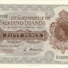 50 пенсов 1969 года. Фолклендские острова. р10а