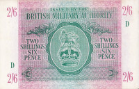 2 шиллинга 6 пенсов 1943 года. Великобритания. рМ3