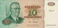 10 марок 1980 года. Финляндия. р112а(16)