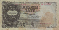 10 латов 1939 года. Латвия. р29d