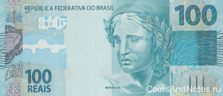 100 реалов 2010 года. Бразилия. р257f