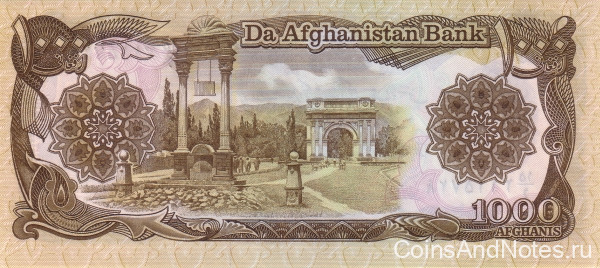 1000 афгани 1991 года. Афганистан. р61c