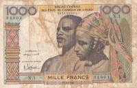 1000 франков 17.09.1959 года. Французская Западная Африка. р4