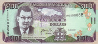 100 долларов 15.01.2007 года. Ямайка. р84с