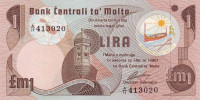 1 лира 1967(1979) года. Мальта. р34b