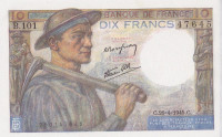 10 франков 26.04.1945 года. Франция. р99е
