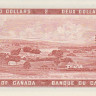 2 доллара 1954 года. Канада. р76с