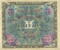 5 марок 1944 года. Германия. Американская зона оккупации. р193b