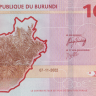 10000 франков 2022 года. Бурунди. рw59