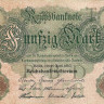 50 марок 21.04.1910 года. Германия. р41