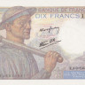 10 франков 09.09.1943 года. Франция. р99d